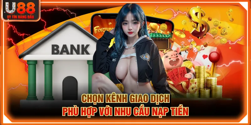 Chọn kênh giao dịch phù hợp với nhu cầu nạp tiền