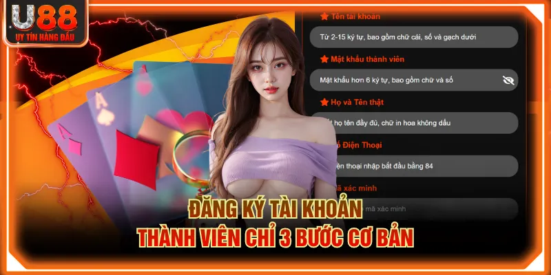 Đăng ký tài khoản thành viên chỉ 3 bước cơ bản