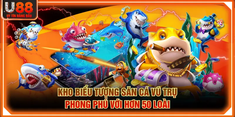 Kho biểu tượng săn cá vũ trụ phong phú với hơn 50 loài