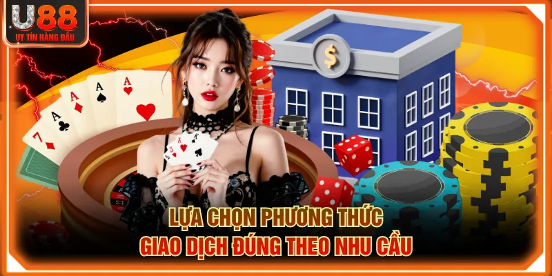 Lựa chọn phương thức giao dịch đúng theo nhu cầu