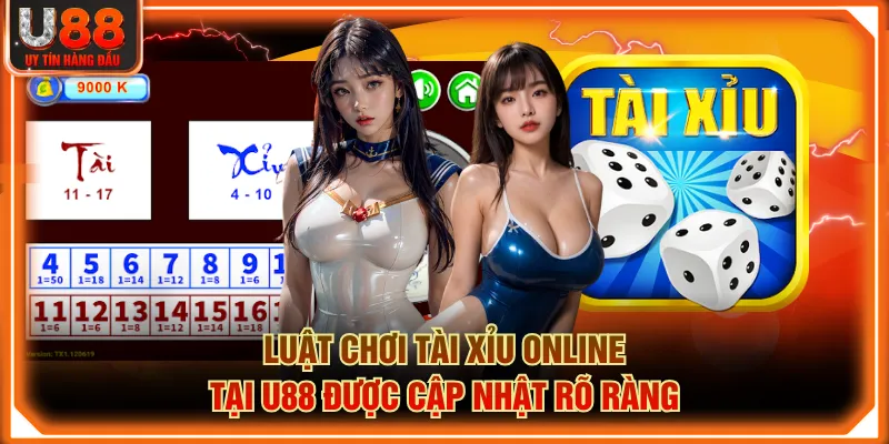 Luật chơi Tài Xỉu online tại U88 được cập nhật rõ ràng