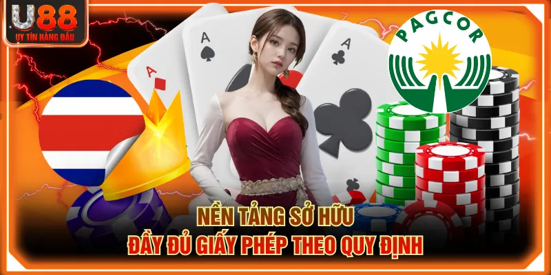 Nền tảng sở hữu đầy đủ giấy phép theo quy định