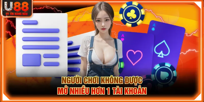 Người chơi không được mở nhiều hơn 1 tài khoản