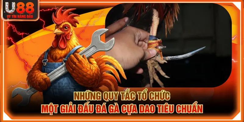 Những quy tắc tổ chức một giải đấu đá gà cựa dao tiêu chuẩn