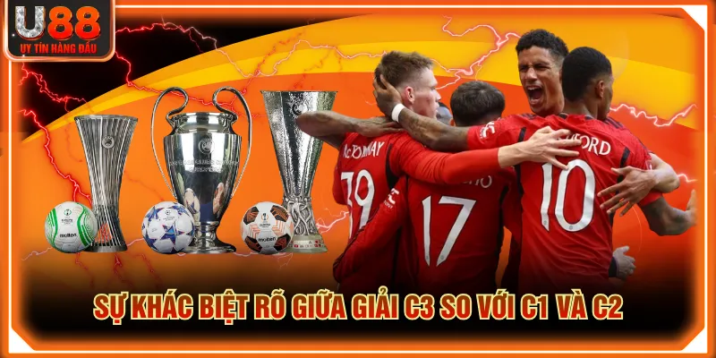 Sự khác biệt rõ giữa giải C3 so với C1 và C2