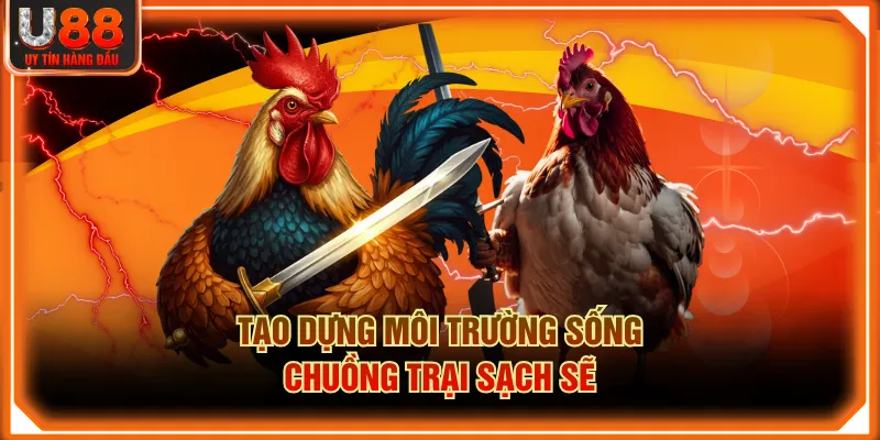 Tạo dựng môi trường sống, chuồng trại sạch sẽ